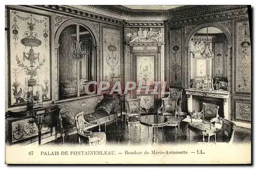 Cartes postales Palais De Fontainebleau Boudoir De Marie Antoinettte