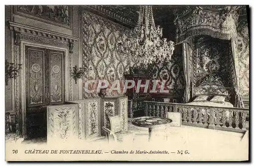 Cartes postales Chateau De Fontainebleau Chambre De Marie Antoinette