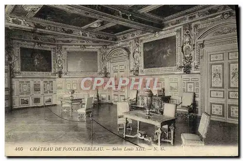 Cartes postales Chateau De Fontainebleau Salon Louis XIII