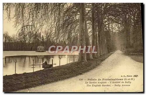 Cartes postales Palais De Fontainebleau Le Jardin Anglais L&#39Avenue De Sully