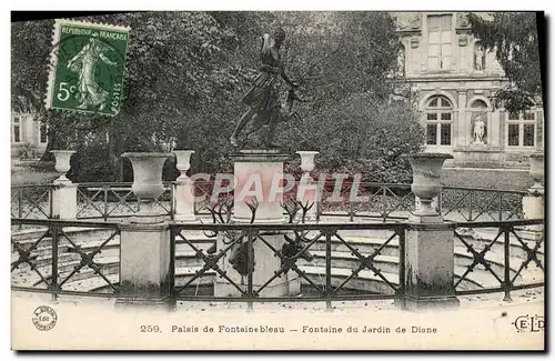 Ansichtskarte AK Palais De Fontainebleau Fontaine Du Jardin De Diane