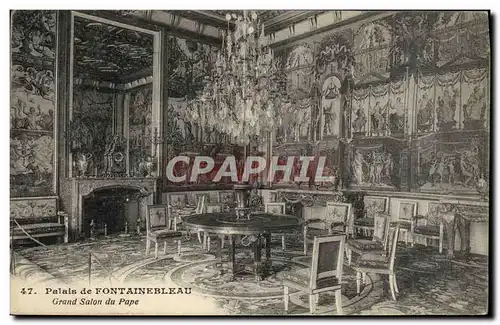 Cartes postales Palais De Fontainebleau Grand Salon Du Pape