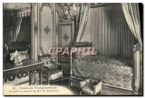 Ansichtskarte AK Palais De Fontainebleau Chambre A Coucher De Maintenon