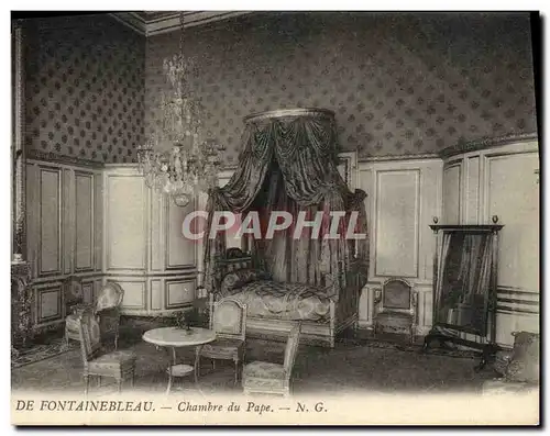 Cartes postales De Fontainebleau Chambre Du Pape