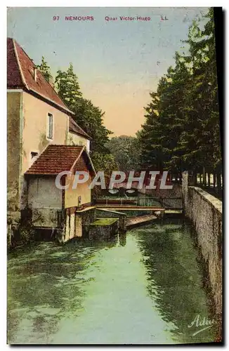 Cartes postales Nemours Quai Victor Hugo