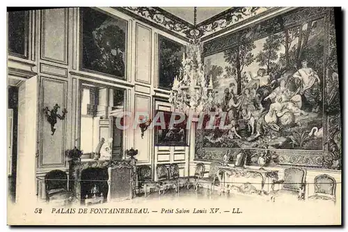 Ansichtskarte AK Palais De Fontainebleau Petit Salon Louis XV