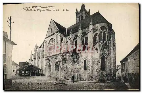 Cartes postales Moret Sur Loing L&#39Abside De l&#39Eglise