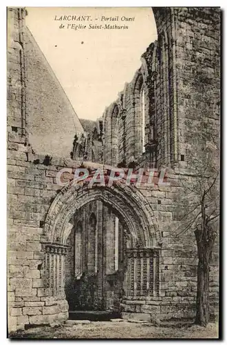 Cartes postales Larchant Portail Ouest De l&#39Eglise Saint Matburin