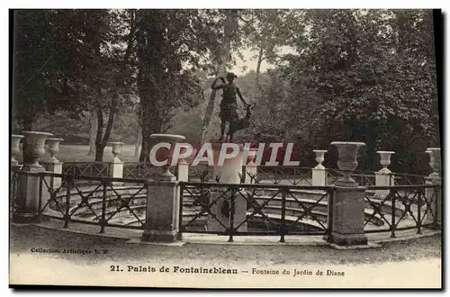 Ansichtskarte AK Palais De Fontainebleau Fontaine Du Jardin De Diane