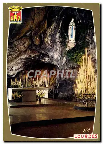 Cartes postales moderne Lourdes la grotte miraculeuse