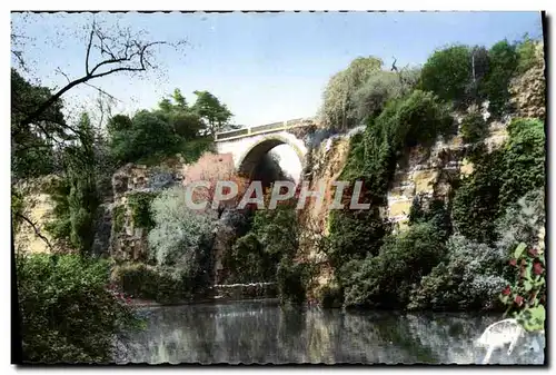 Moderne Karte Paris et ses Merveilles Le parc des Buttes Chaumont