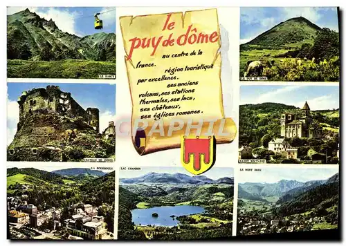 Moderne Karte Le Puy de dome Le Sancy Puy de Dome Saint Nectaire Mont Dore
