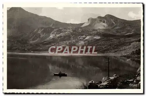 Moderne Karte Lac d&#39Allos Promenade en barque