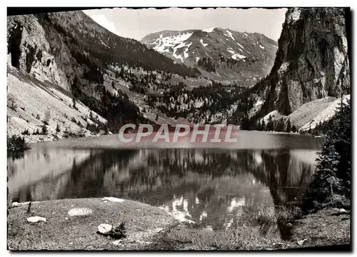 Moderne Karte Region D&#39Araches les Carroz Le lac de Flaine et les grands vans