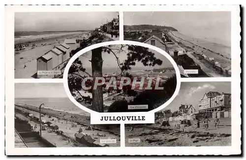 Cartes postales moderne Jullouville La plage et la digue Panorama Vue generale la plage