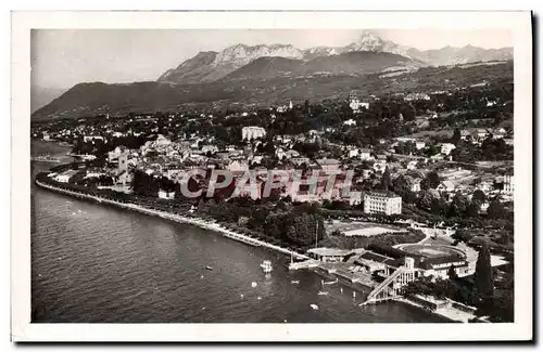 Cartes postales moderne Evian les Bains La Plage la Ville et Dent d&#39Oche