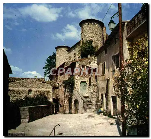 Moderne Karte Ardeche Pittoresque Vogue Place et rampe de Breisse