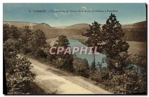 Cartes postales moderne Corbion Vue sur la Semois de la Route de Corbion a Poupehan