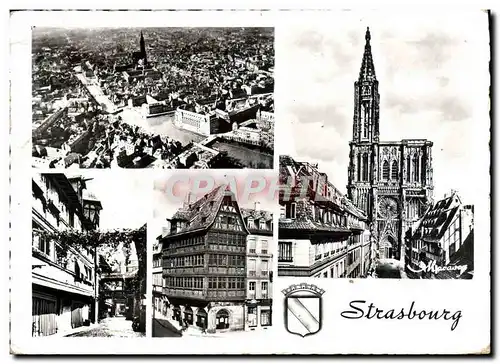 Ansichtskarte AK Strasbourg La cour du corbeau la maison Kammerzell La cathedrale