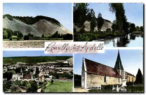 Cartes postales moderne Romilly Sur Andelle La Cote Des Deux Amants L&#39Eglise Vue Generale L&#39Andelle