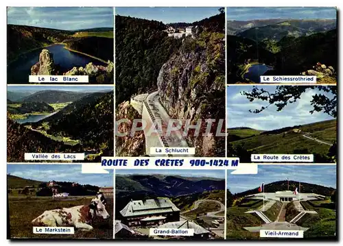 Cartes postales moderne Route Des Cretes Markstein Vache Vieil Armand Grand Ballon Vallee des lacs Schuessrothried