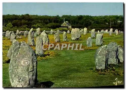 Moderne Karte La Bretagne En Couleurs Les Alignements Du Menec Dans La region de Carnac