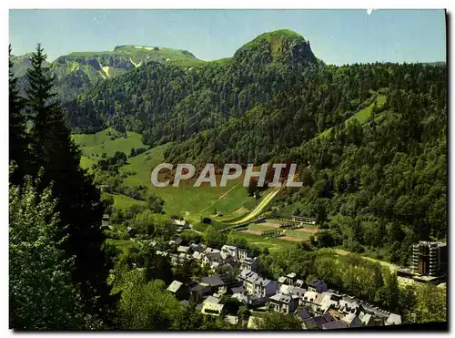 Cartes postales moderne L&#39Auvergne Touristique Le Mont Dore Le Teemplin De Ski Et Le Capucin