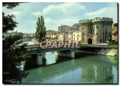 Moderne Karte Verdun Le Pont Sur La Meuse Et La Porte Chaussee