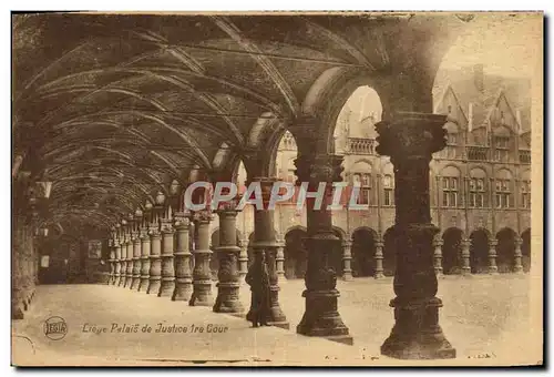 Cartes postales Liege Palais De Justice 1ere Cour