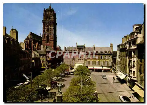 Moderne Karte Rodez Place De La Cite Et Clocher De La Cathedrale