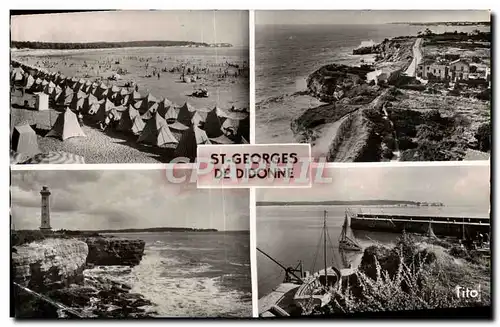 Cartes postales moderne Saint Georges De Didonne La Plage La Corniche De Vallieres Le Phare Le Port