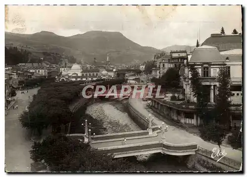 Cartes postales moderne La Bourboule Le Casino Et Les Ponts Sur La Dordogne