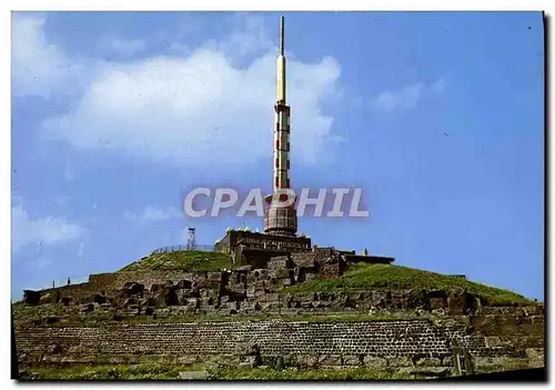 Cartes postales moderne Le Sommet Du Puy De Dome Et Le Centre d&#39emission de la Television Ruines du temple de Mercure