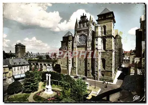 Cartes postales moderne Rodez La Place d'Armes La Cathedrale Et l'Eveche