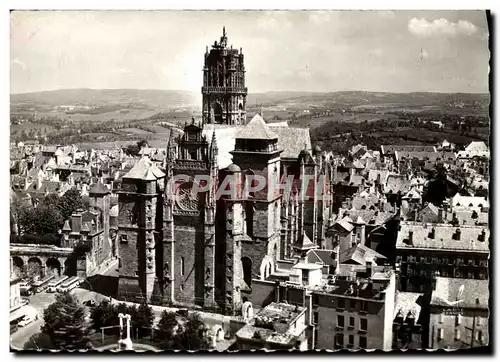 Cartes postales moderne Avion Au Dessus De Rodez Place D'Armes