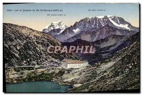 Cartes postales Lac Et Hospice Du St Bernard