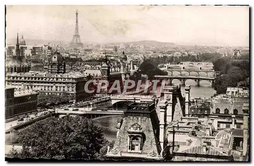 Moderne Karte Paris Et Ses Merveilles Perspective Des Sept Ponts