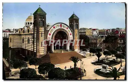 Cartes postales moderne Oran La Cathedrale Et La Statue Jeanne d&#39ARc