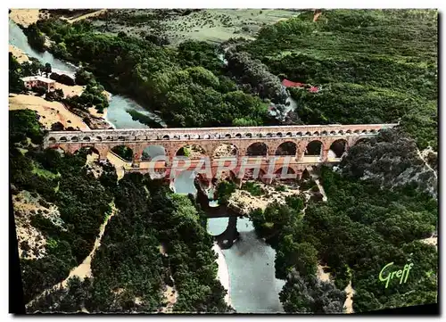 Cartes postales moderne En Languedoc Pont Du Gard Vue Aerienne Du Pont