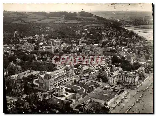 Moderne Karte Houlgate Vue Aerienne Casino Et Plage