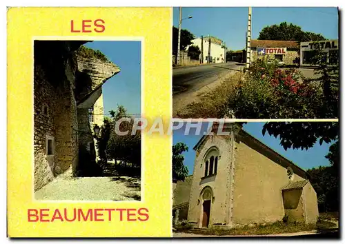 Cartes postales moderne Les Beaumettes Entree du village L&#39eglise le chateau Station Total