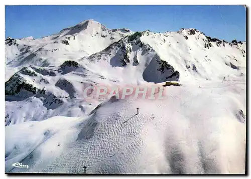 Cartes postales moderne Val D&#39Isere Sports d&#39Hiver Vue Aerienne Route Du Col de l&#39Iseran et telepherique de Sol