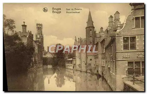 Cartes postales Bruges Quai Du Rosaire