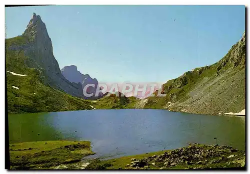 Cartes postales moderne Vallee De La Guisane Le Grand Lac Et Le Pic De La Bruyere