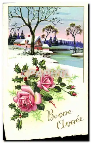 Cartes postales moderne Bonne Annee Fleurs