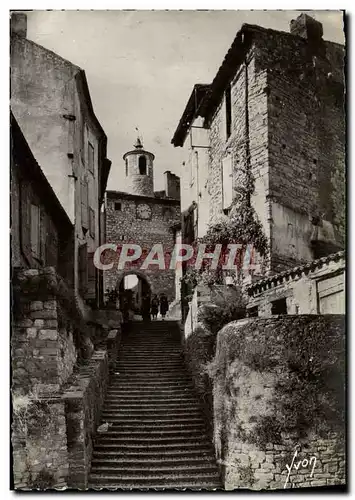 Cartes postales moderne Cordes Porte De l'Horloge Et Escalier Poter Noster