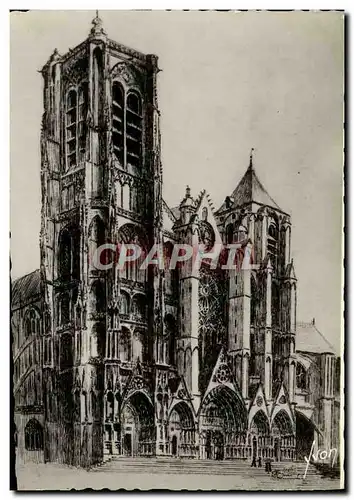 Cartes postales moderne Bourges La Cathedrale