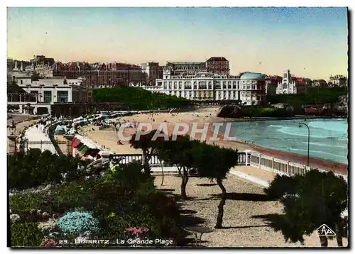 Moderne Karte Biarritz La Grande Plage