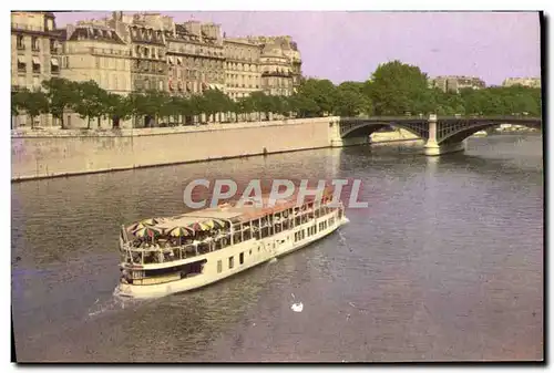 Moderne Karte Bateau Parisien Paris Peniche Mouche