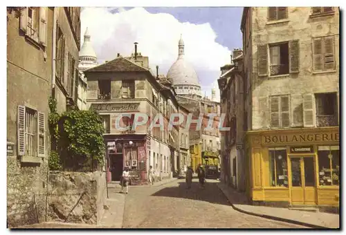 Cartes postales moderne Paris La Butte Montmartre Sacre Coeur Boulangerie